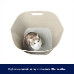 Frisco Leaf High-Sided Cat Litter Box, Large -Pet Cat Supplies Shop 258782 PT2. AC SS1800 V1675279643