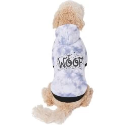 Frisco Woof Tiedye Print Dog & Cat Hoodie -Pet Cat Supplies Shop 267986 PT2. AC SS1800 V1637649411