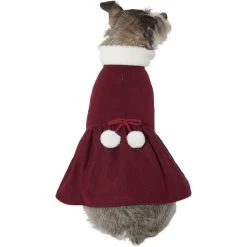Frisco Mediumweight Pom Pom Bow Dog & Cat Peacoat Dress, Red 11 Frisco Mediumweight Pom Pom Bow Dog & Cat Peacoat Dress, Red -Pet Cat Supplies Shop 268200 PT2. AC SS1800 V1628797391