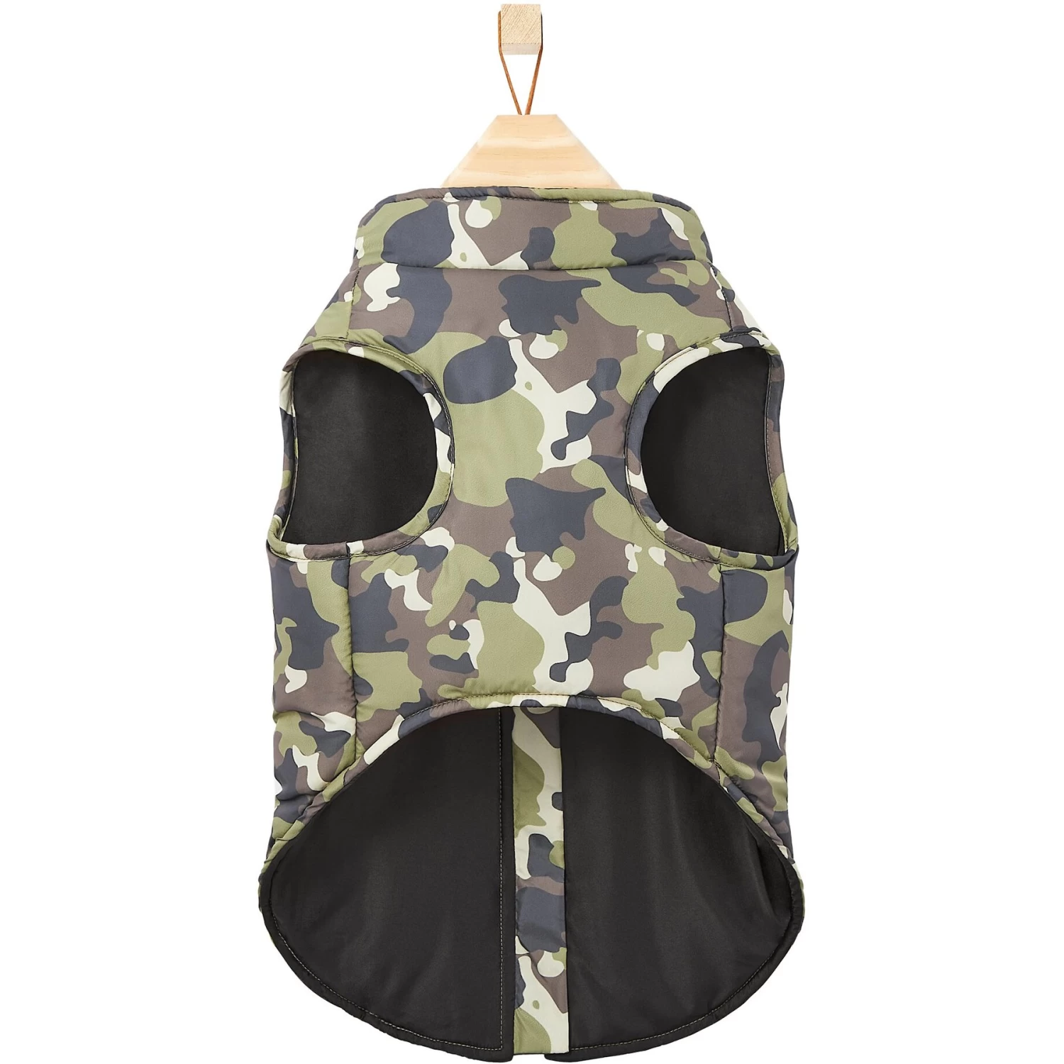 Frisco Mediumweight Camo Print Insulated Dog & Cat Zippered Coat, Green 7 Frisco Mediumweight Camo Print Insulated Dog & Cat Zippered Coat, Green - Image 5