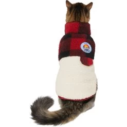 Frisco Mediumweight Red Plaid Insulated Dog & Cat Sherpa Coat 11 Frisco Mediumweight Red Plaid Insulated Dog & Cat Sherpa Coat -Pet Cat Supplies Shop 268320 PT2. AC SS1800 V1628773353