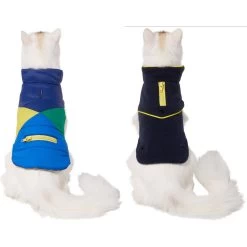 Frisco Mediumweight Colorblock 2-in-1 Dog & Cat Fleece Coat -Pet Cat Supplies Shop 268350 PT2. AC SS1800 V1628792216