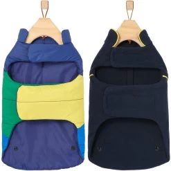 Frisco Mediumweight Colorblock 2-in-1 Dog & Cat Fleece Coat -Pet Cat Supplies Shop 268350 PT5. AC SS1800 V1628780414