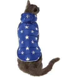Frisco Mediumweight Metallic Star Print Insulated Dog & Cat Parka, Navy 11 Frisco Mediumweight Metallic Star Print Insulated Dog & Cat Parka, Navy -Pet Cat Supplies Shop 268413 PT2. AC SS1800 V1628797317