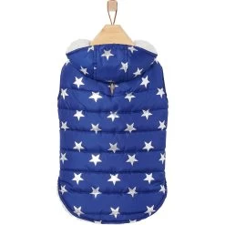Frisco Mediumweight Metallic Star Print Insulated Dog & Cat Parka, Navy 12 Frisco Mediumweight Metallic Star Print Insulated Dog & Cat Parka, Navy -Pet Cat Supplies Shop 268413 PT4. AC SS1800 V1628824388
