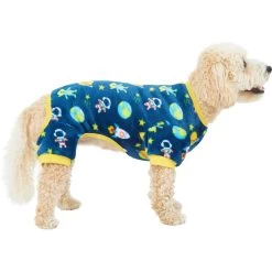 Frisco Dog & Cat Cozy Plush Fleece PJs, Outer Space -Pet Cat Supplies Shop 268477 PT2. AC SS1800 V1637680619