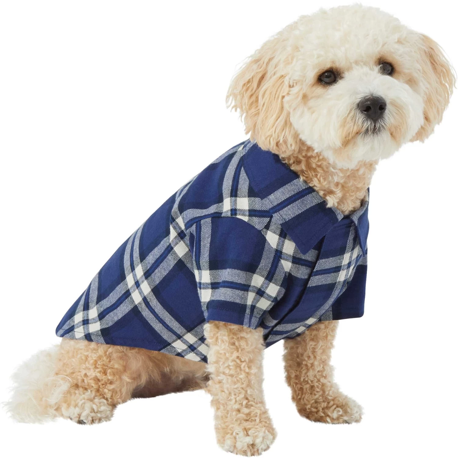 Frisco Navy Plaid Dog & Cat Flannel Shirt 5 Frisco Navy Plaid Dog & Cat Flannel Shirt - Image 3
