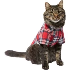 Frisco Red Plaid Dog & Cat Shirt -Pet Cat Supplies Shop 268604 PT3. AC SS1800 V1637657839