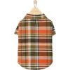 Frisco Orange & Olive Plaid Dog & Cat Flannel Shirt -Pet Cat Supplies Shop 268612 MAIN. AC SS1800 V1637720254