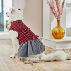 Frisco Flannel Dog & Cat Dress -Pet Cat Supplies Shop 268645 PT8. AC SS1800 V1629756634