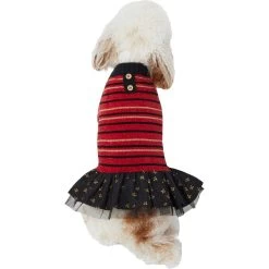 Frisco Chenille Knit Striped Dog & Cat Dress -Pet Cat Supplies Shop 268668 PT2. AC SS1800 V1637652393