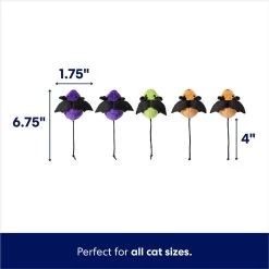 Frisco Halloween Bat Mice Plush Cat Toy With Catnip 7 Frisco Halloween Bat Mice Plush Cat Toy With Catnip -Pet Cat Supplies Shop 270353 PT1. AC SS1800 V1689878037