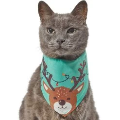 Frisco Peekaboo Reindeer Dog & Cat Bandana -Pet Cat Supplies Shop 276198 PT2. AC SS1800 V1637646741