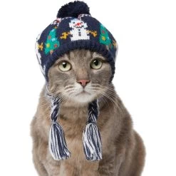 Frisco Jolly Snowman Dog & Cat Knitted Hat -Pet Cat Supplies Shop 276303 PT3. AC SS1800 V1631298427