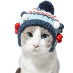Frisco Pom Pom Dog & Cat Knitted Hat 10 Frisco Pom Pom Dog & Cat Knitted Hat -Pet Cat Supplies Shop 276307 PT3. AC SS1800 V1631303197