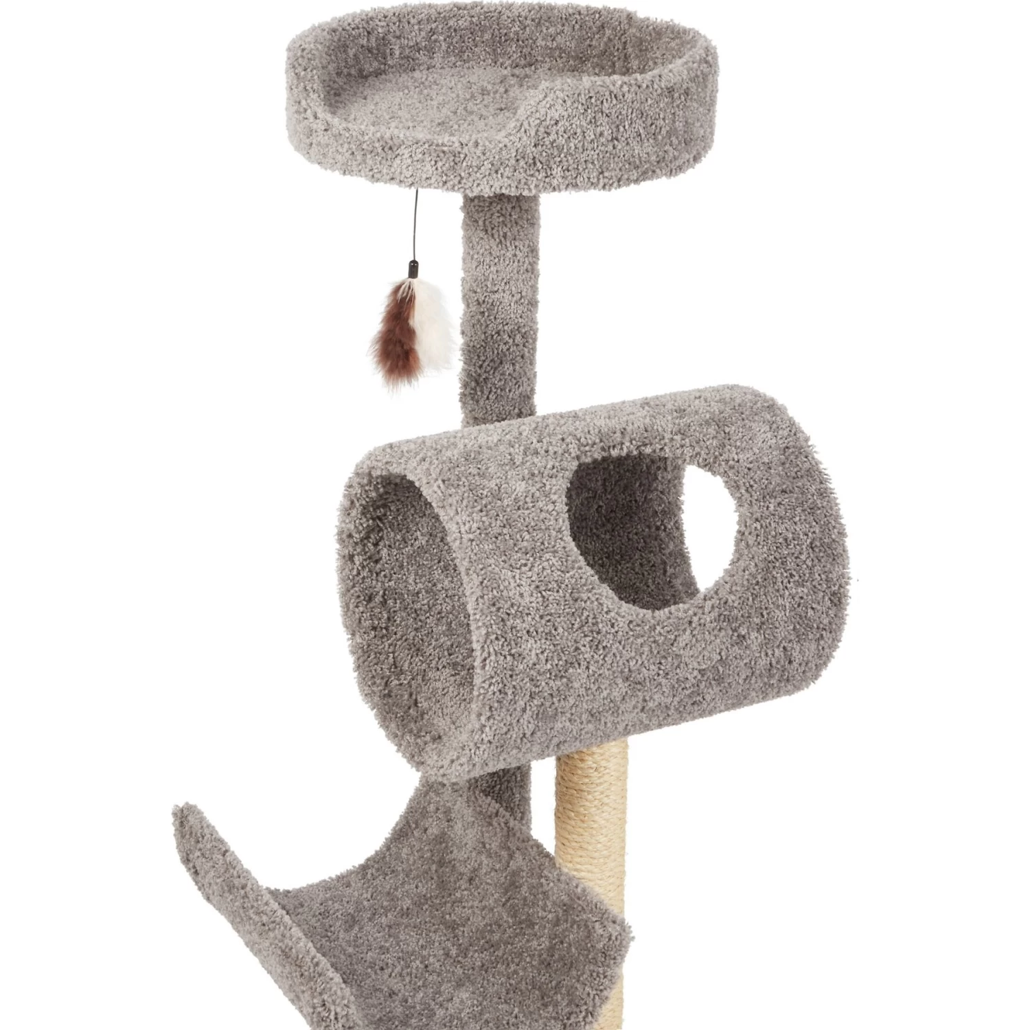 Frisco Real Carpet Cat Tree With Tunnel 5 Frisco Real Carpet Cat Tree With Tunnel - Image 3