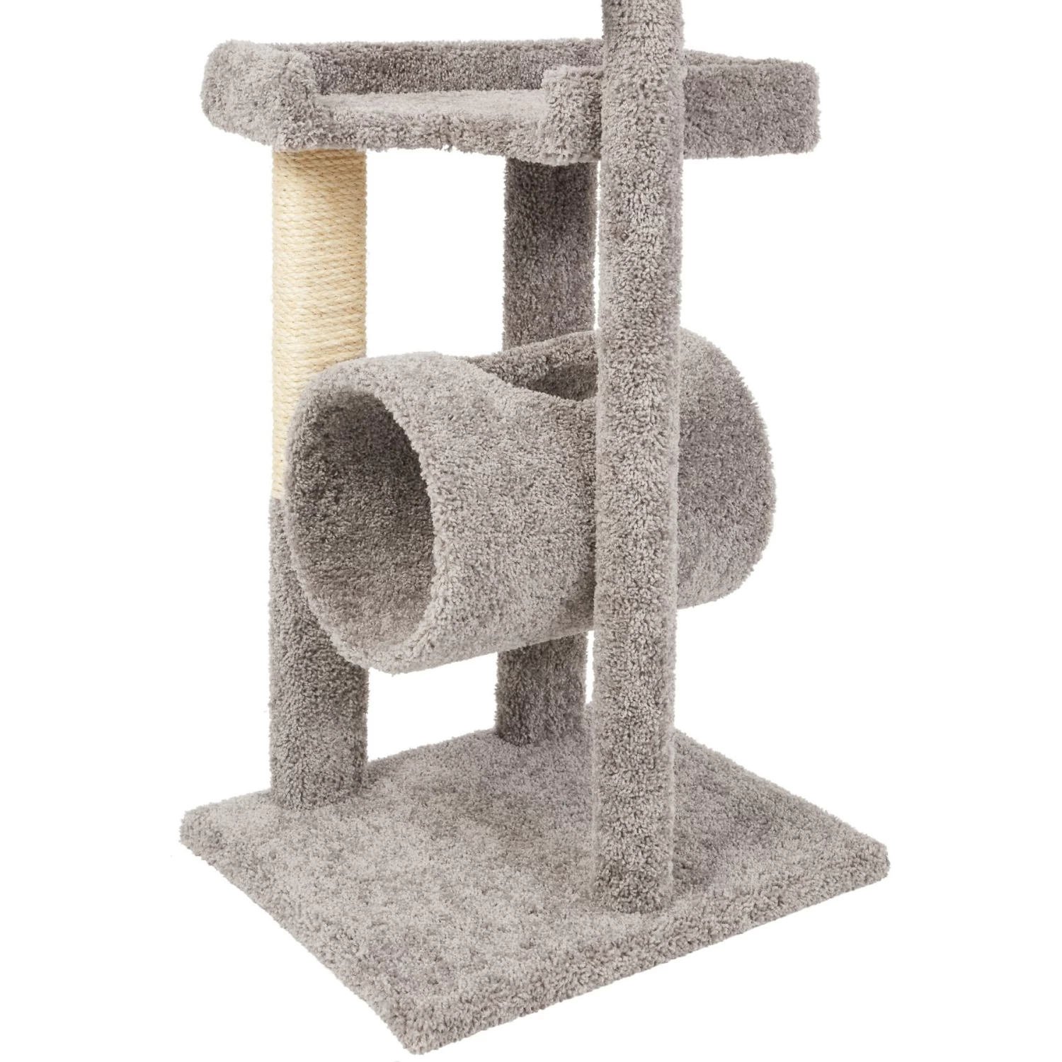 Frisco 54-in Real Carpet Cat Tree With Tunnel And Square Perches 6 Frisco 54-in Real Carpet Cat Tree With Tunnel And Square Perches - Image 4