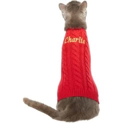 Frisco Personalized Dog & Cat Cable Knitted Sweater 11 Frisco Personalized Dog & Cat Cable Knitted Sweater -Pet Cat Supplies Shop 285168 PT3. AC SS1800 V1628777262