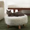 Frisco Eyelash Fur Round Elevated Cat Bed -Pet Cat Supplies Shop 285211 MAIN. AC SS1800 V1625009099