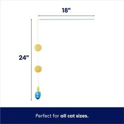 Frisco Holiday Hanukkah Teaser Cat Toy With Catnip, 2 Count -Pet Cat Supplies Shop 287277 PT1. AC SS1800 V1637704704