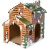 Frisco Holiday Log Cabin Cardboard Cat House -Pet Cat Supplies Shop 287287 MAIN. AC SS1800 V1694814356