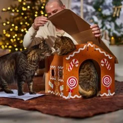 Frisco Holiday Gingerbread House Cardboard Cat House Cat Toy -Pet Cat Supplies Shop 287289 PT3. AC SS1800 V1695046487