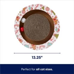 Frisco Holiday Scratch & Roll Cardboard Scratcher Cat Toy With Catnip 7 Frisco Holiday Scratch & Roll Cardboard Scratcher Cat Toy With Catnip -Pet Cat Supplies Shop 287295 PT1. AC SS1800 V1694809485