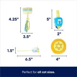 Frisco Holiday 8 Days Of Hanukkah Cardboard Calendar With Toys For Cats -Pet Cat Supplies Shop 287301 PT1. AC SS1800 V1694812787