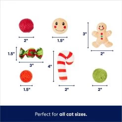 Frisco Holiday Festive Red Variety Pack Gift Box Cat Toy With Catnip, 14 Count -Pet Cat Supplies Shop 287305 PT2. AC SS1800 V1695045657