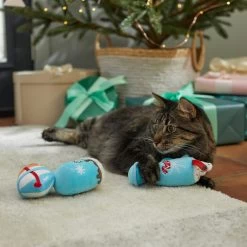 Frisco Holiday Winter Drinks Plush Cat Toy With Catnip, 3 Count -Pet Cat Supplies Shop 287339 PT3. AC SS1800 V1632775980