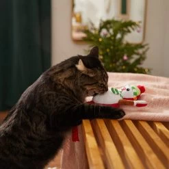 Frisco Naughty Or Nice Snowman Reversible Plush Cat Toy With Catnip -Pet Cat Supplies Shop 287387 PT3. AC SS1800 V1632774541