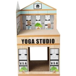 Frisco Yoga Studio Cardboard Cat House, 2-Story -Pet Cat Supplies Shop 288965 PT2. AC SS1800 V1638291621