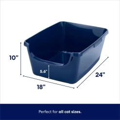 Frisco High Sided Cat Litter Box, Extra Large & World's Best Multi-Cat Unscented Clumping Corn Cat Litter -Pet Cat Supplies Shop 293046 PT2. AC SS1800 V1619998947