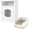 Frisco Decorative Side Table Cat Litter Box Cover & Frisco Open Top Cat Litter Box With Rim, Large -Pet Cat Supplies Shop 297992 MAIN. AC SS1800 V1621294940