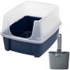 Frisco Plastic Litter Scooper With Caddy & IRIS USA Open Top Litter Box With Scatter Shield -Pet Cat Supplies Shop 298166 MAIN. AC SS1800 V1623198146