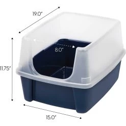 Frisco Plastic Litter Scooper With Caddy & IRIS USA Open Top Litter Box With Scatter Shield -Pet Cat Supplies Shop 298166 PT5. AC SS1800 V1623196667