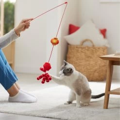 Frisco Lunar New Year Firecracker & Lantern Teaser Cat Toy With Catnip -Pet Cat Supplies Shop 298901 PT3. AC SS1800 V1640269210