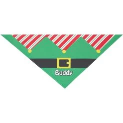 Frisco Santa's Favorite Elf Personalized Dog & Cat Bandana -Pet Cat Supplies Shop 301369 PT3. AC SS1800 V1627653711