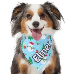 Frisco Snowman & Presents Personalized Dog & Cat Bandana -Pet Cat Supplies Shop 301373 PT6. AC SS1800 V1628100374