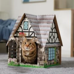 Frisco Tudor House Cardboard Cat House -Pet Cat Supplies Shop 308815 PT4. AC SS1800 V1696968878