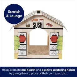 Frisco Sushi Shop Cardboard Cat House -Pet Cat Supplies Shop 308827 PT2. AC SS1800 V1678125453