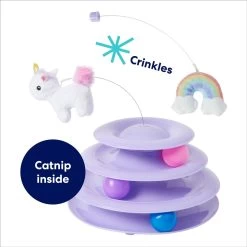 Frisco Unicorn & Rainbow Cat Tracks Cat Toy With Catnip -Pet Cat Supplies Shop 308891 PT2. AC SS1800 V1695760987