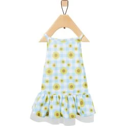 Frisco Sunflower Gingham Dog & Cat Dress -Pet Cat Supplies Shop 312120 PT3. AC SS1800 V1644424451