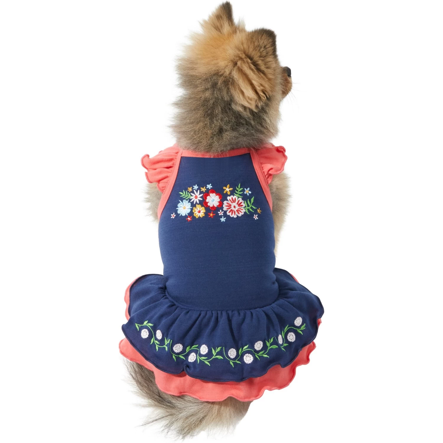 Frisco Embroidered Floral Dog & Cat Dress 3 Frisco Embroidered Floral Dog & Cat Dress