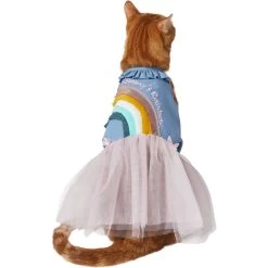 Frisco Rainbow Denim Dog & Cat Dress -Pet Cat Supplies Shop 312144 PT2. AC SS1800 V1644524286