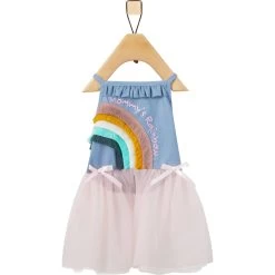 Frisco Rainbow Denim Dog & Cat Dress -Pet Cat Supplies Shop 312144 PT3. AC SS1800 V1644526358
