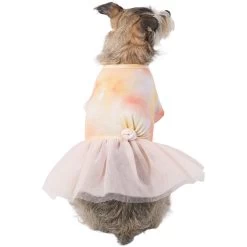 Frisco Tie Dye Pink Tutu Dog & Cat Dress