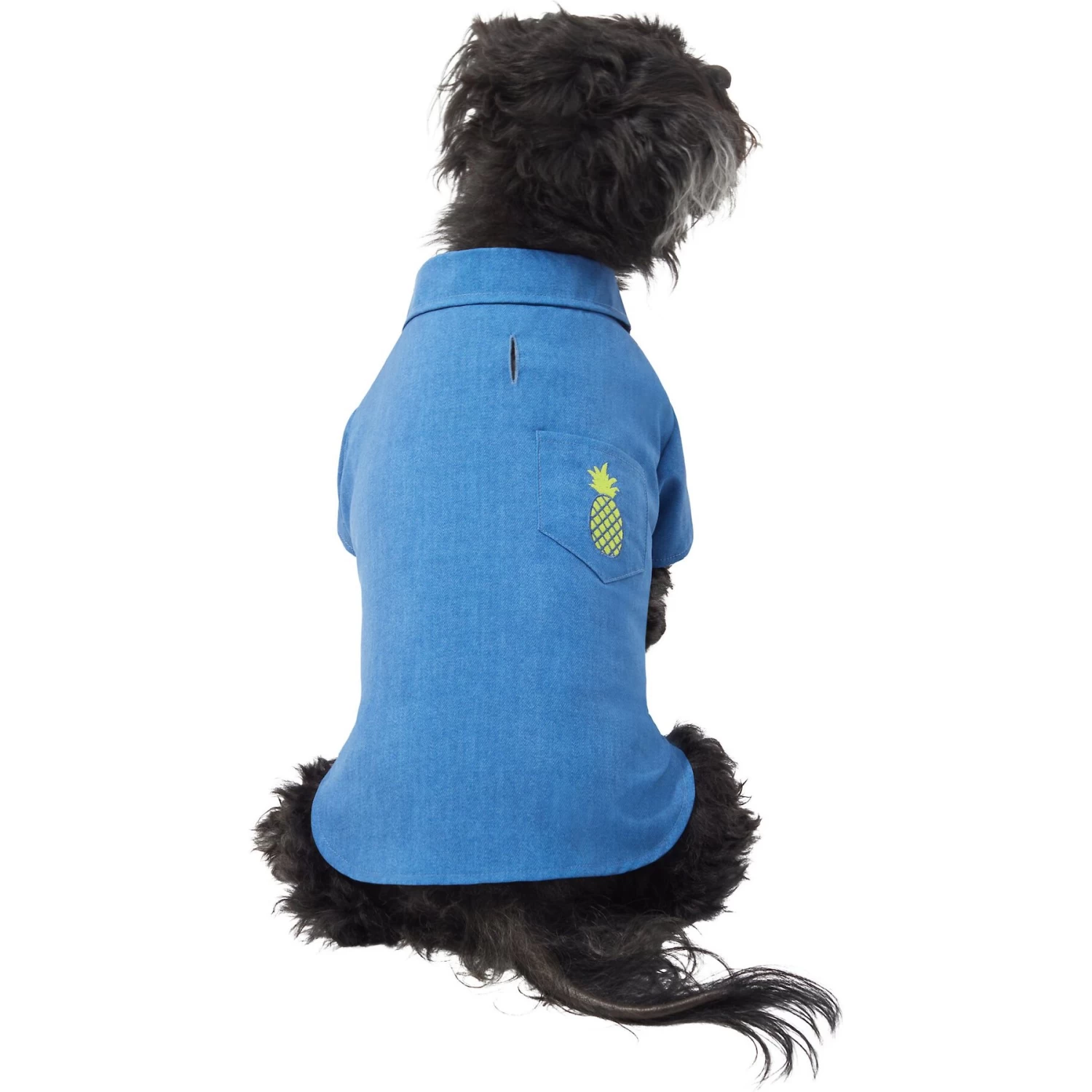 Frisco Chambray Pineapple Dog & Cat Shirt 3 Frisco Chambray Pineapple Dog & Cat Shirt