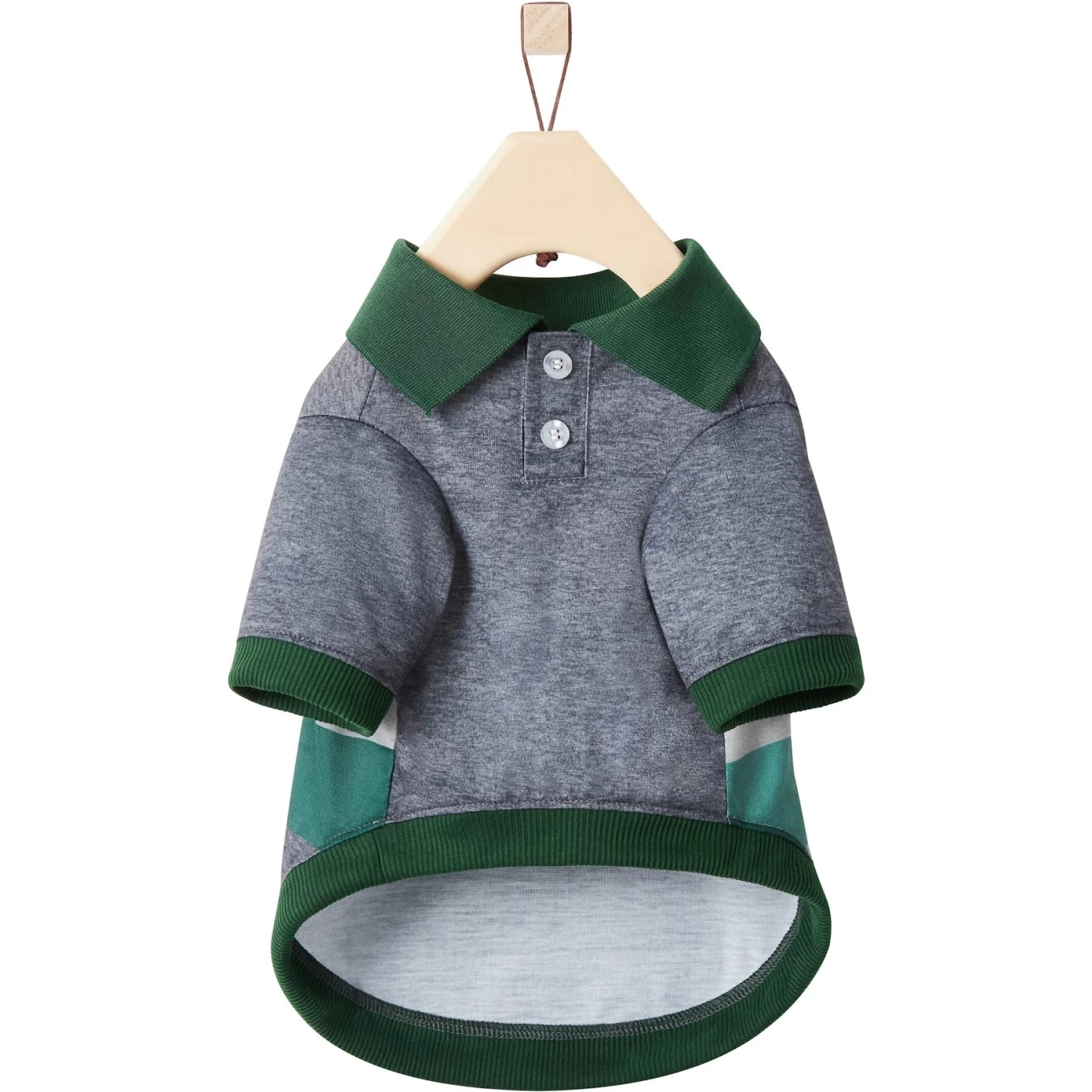 Frisco Green Striped Polo Dog & Cat Shirt 8 Frisco Green Striped Polo Dog & Cat Shirt - Image 6