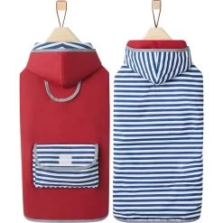 Frisco Lightweight Red Reversible Packable Dog Raincoat -Pet Cat Supplies Shop 315109 PT4. AC SS1800 V1646436832